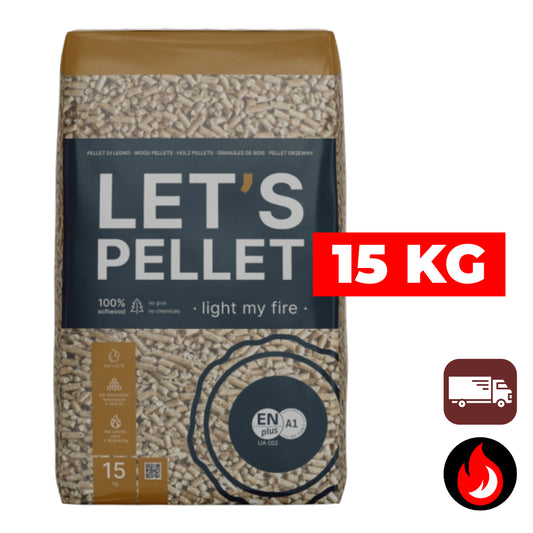 Let's Pellet houtpellets | ENplus A1 | 15 kg