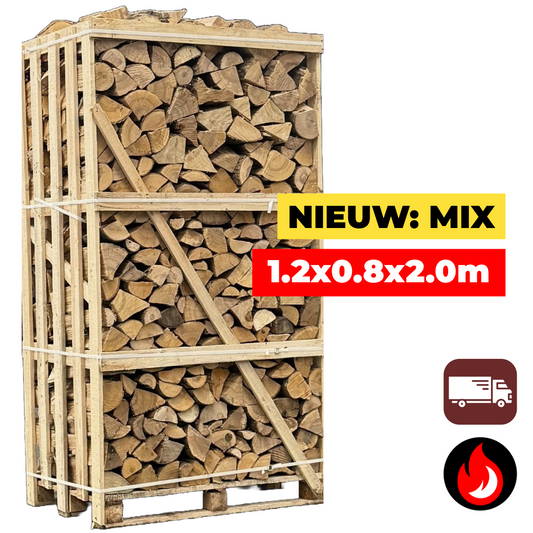 Grote Pallet Essen/Berken Haardhout Mix