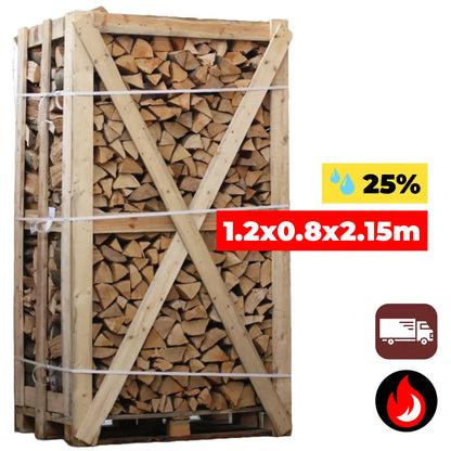 OP=OP | Grote Pallet Beuken Haardhout | 25% vocht