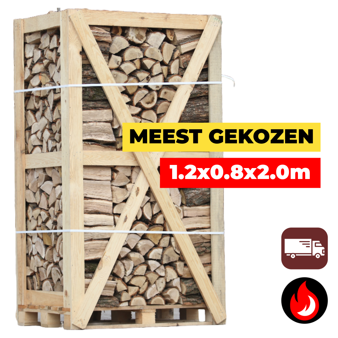 Grote Pallet Eiken Haardhout