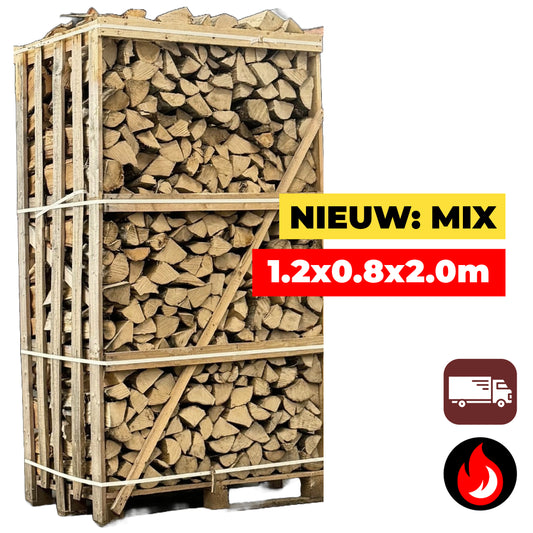 Grote Pallet Haagbeuk/Berken Haardhout Mix