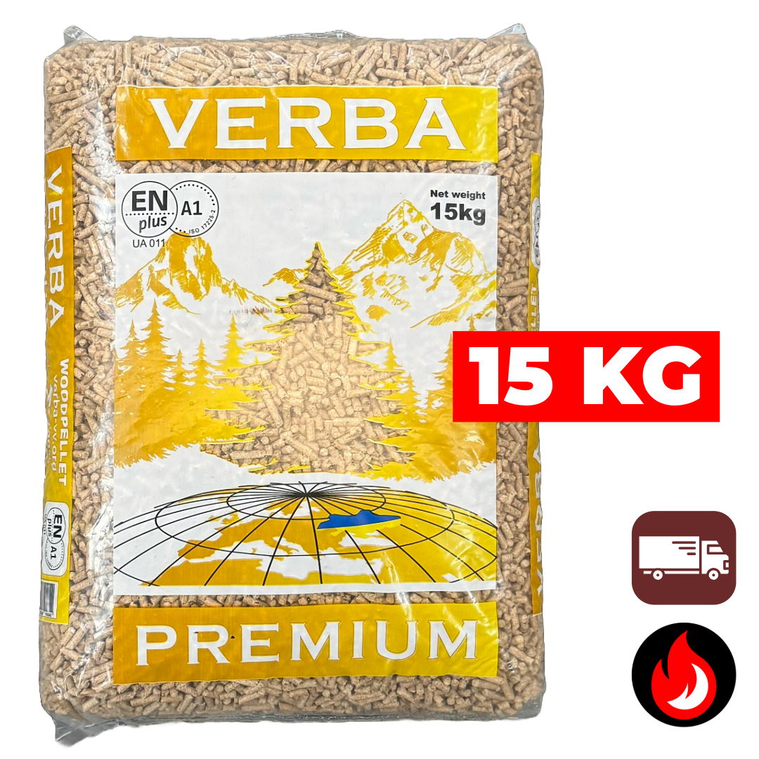 Verba Premium (lichte) houtpellets | ENplus A1 | 15 kg