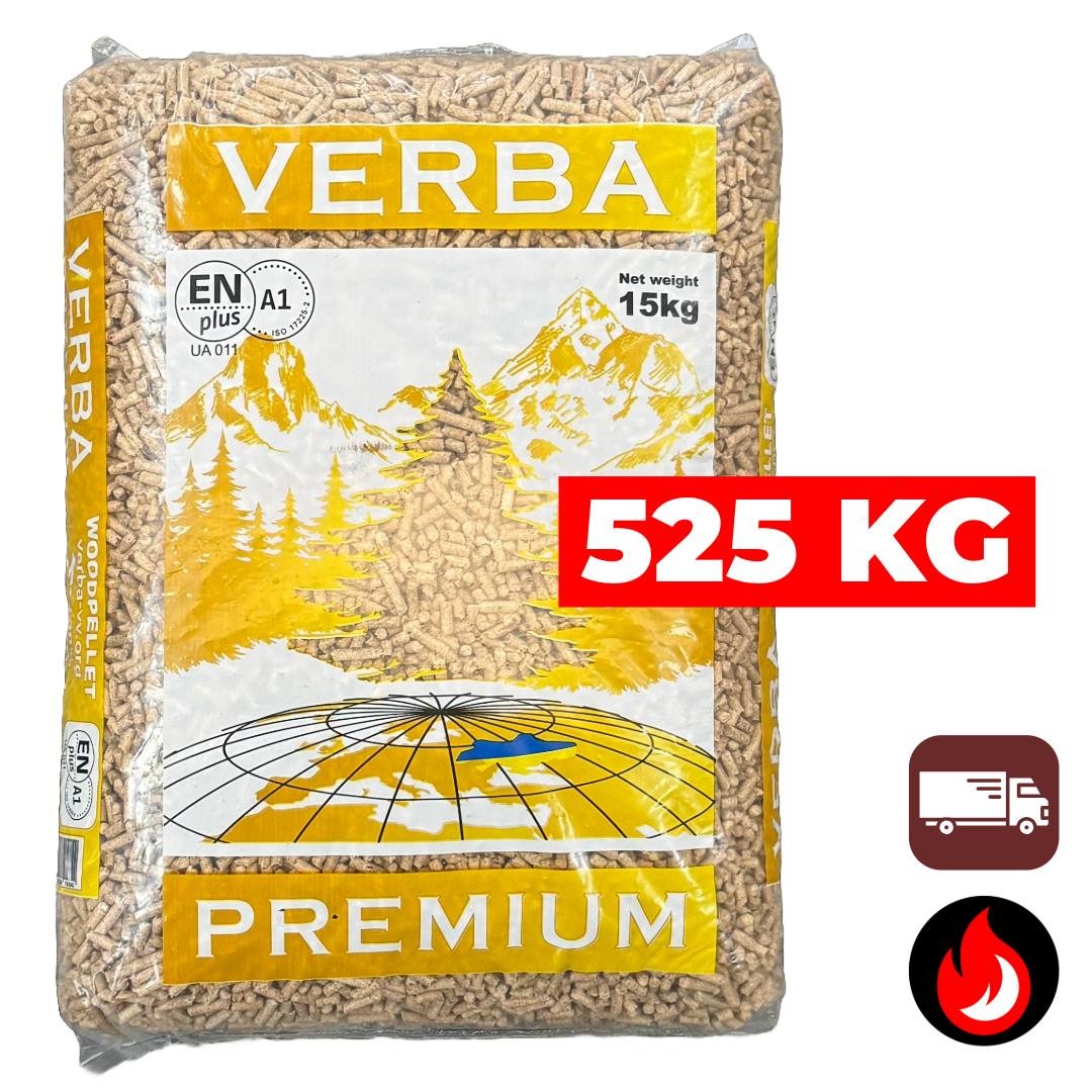 Verba Premium (lichte) houtpellets | ENplus A1 | 525 kg