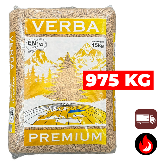 Verba Premium (lichte) houtpellets | ENplus A1 | 975 kg